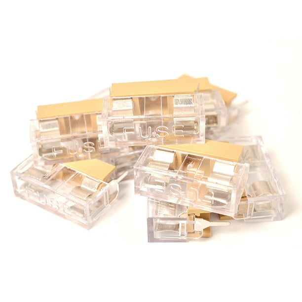 10PCS Panel Mount PCB Fuse Holder Case With Cover For 5x20mm Fuse 250V 6A